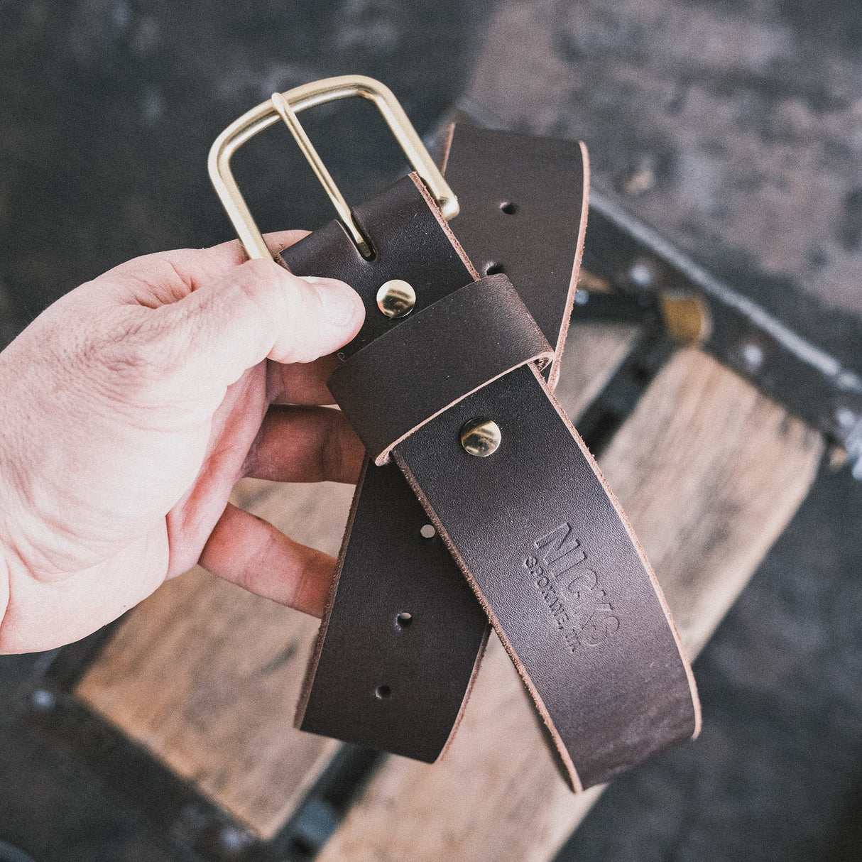 In Stock - 1.75", Classic Work Belt - Walnut Max Support - 36