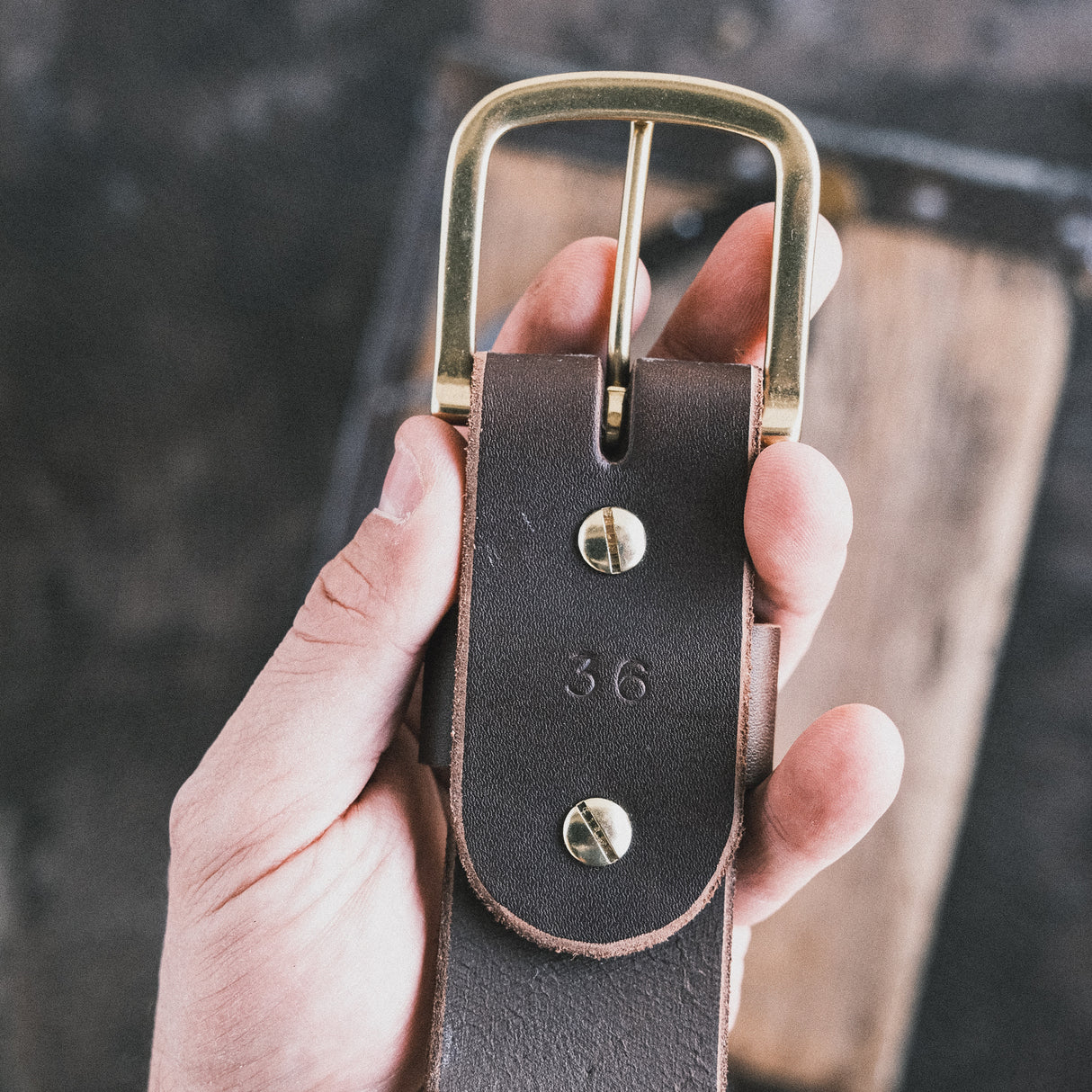 In Stock - 1.75", Classic Work Belt - Walnut Max Support - 36