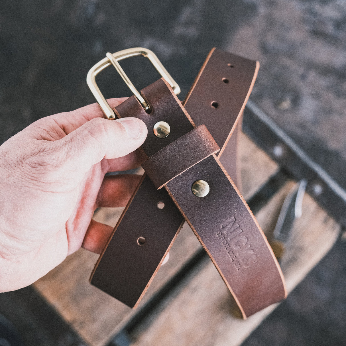 In Stock - 1.5" Classic Work Belt - 1964 Brown - 34