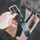 In Stock - 1.5", Heavy Duty Work Belt - Slate Double Stuffed - 44