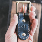 In Stock - 1.5", W&C Heritage Belt - Olive Double Stuffed - 38