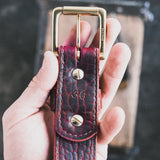 In Stock - 1.5", Bison Heritage Belt - Oxblood - 36