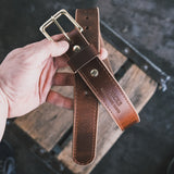 In Stock - 1.5", Heritage Work Belt - Double Shot 64 Brown - 38