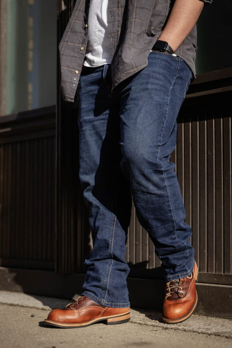 Two tone lace to toe veg tan boot