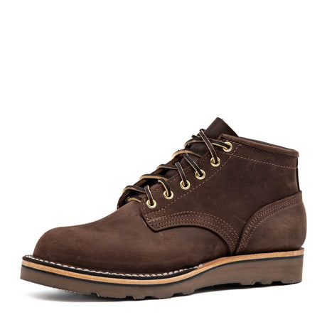 Aldert wedge sole boot in brown