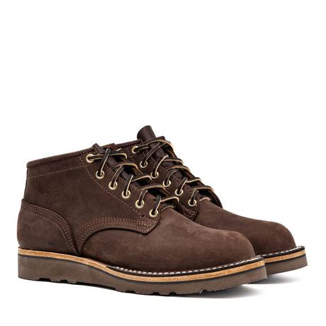 Aldert wedge sole boot in brown