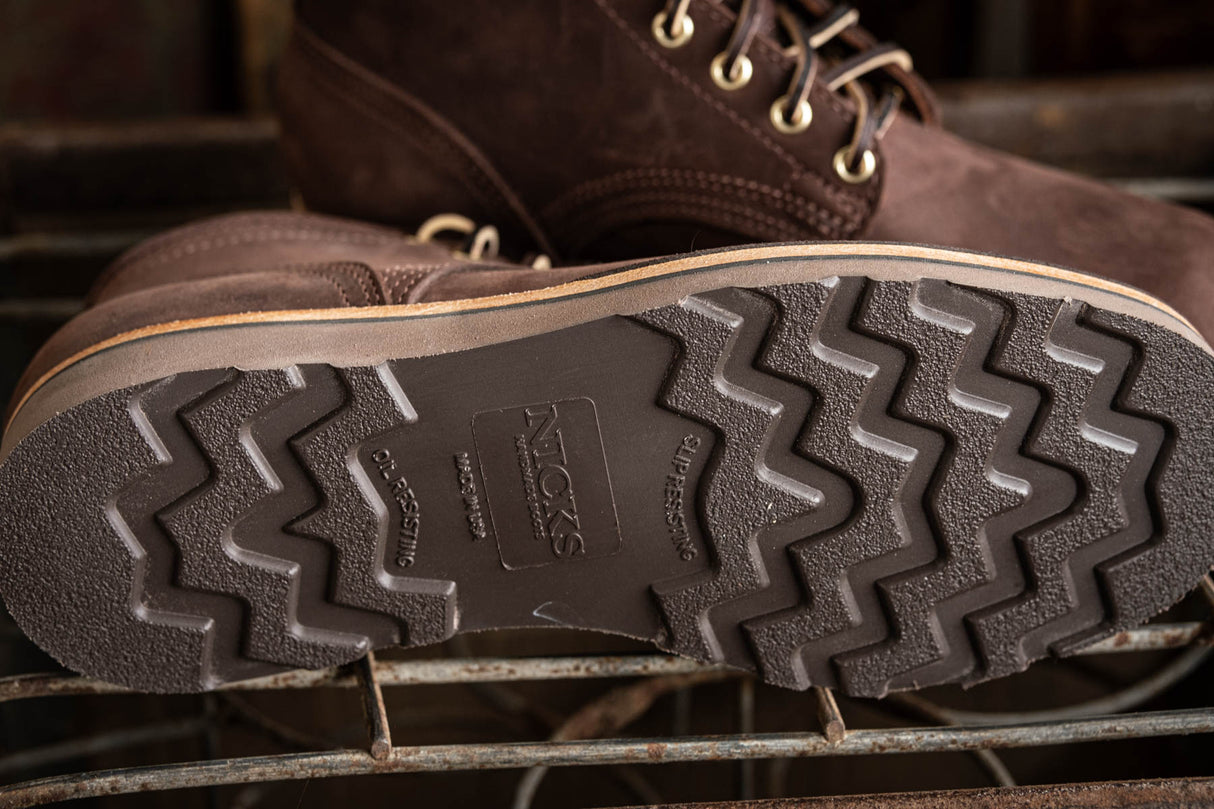 Aldert wedge sole boot in brown