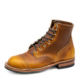 vibrant yellow ombre casual boot