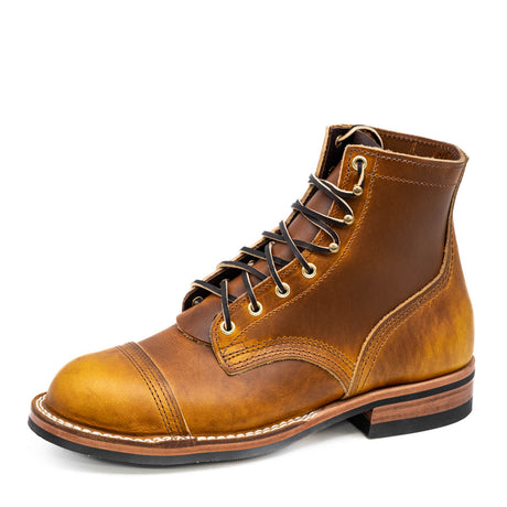 vibrant yellow ombre casual boot