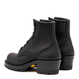 Black Becca boots with lug soles