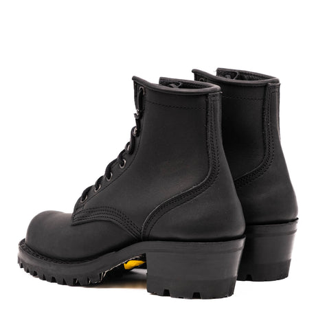 Black Becca boots with lug soles