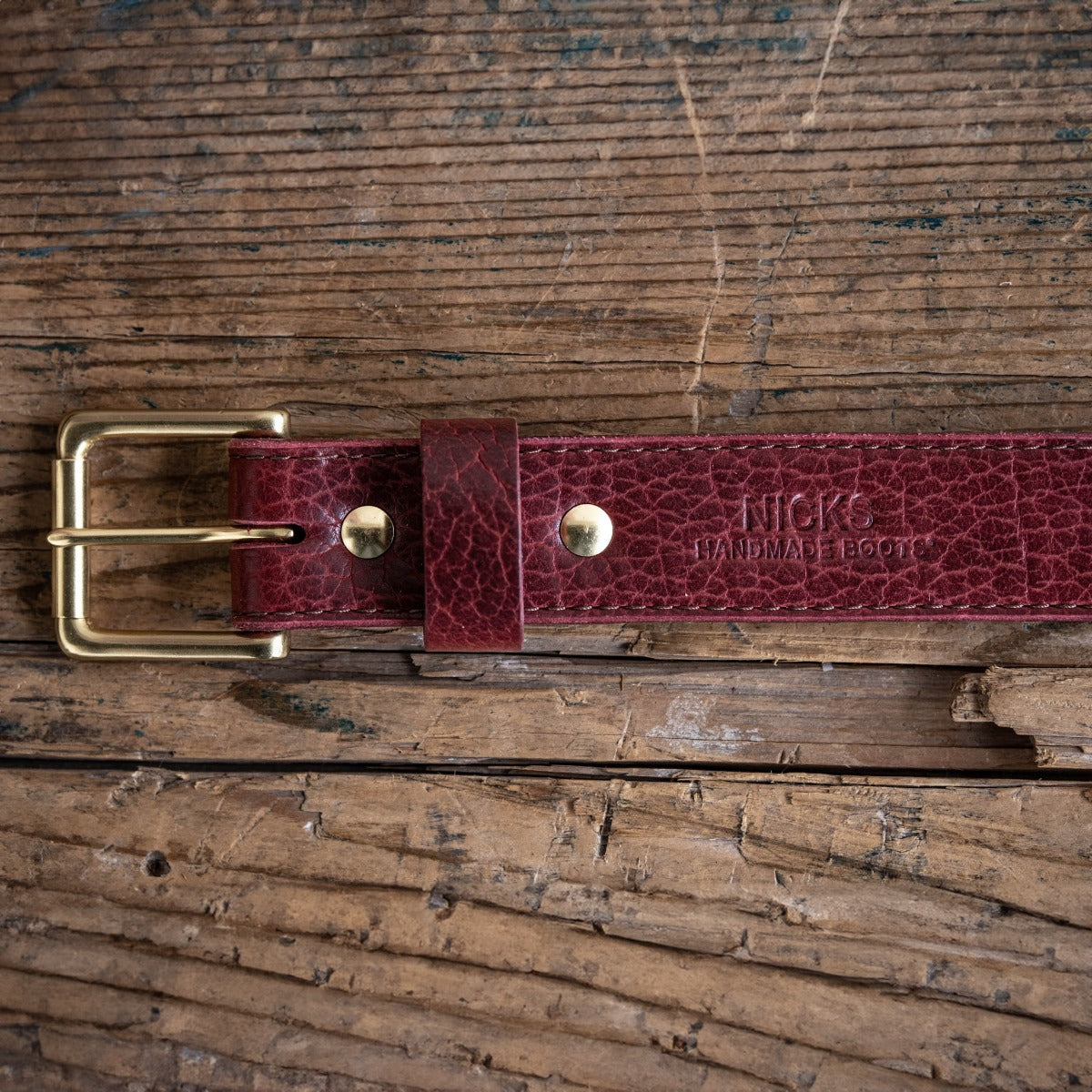 American Bison Heritage Belt - Oxblood
