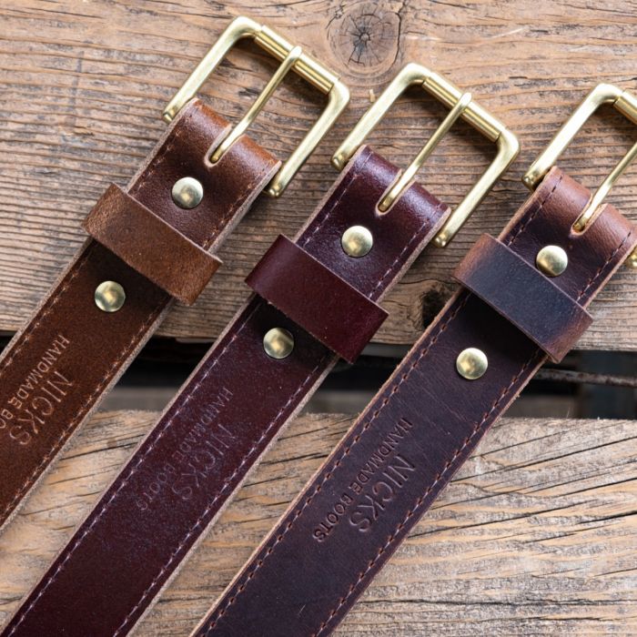 In-Stock Belt / Size 38/ 1.5" / Heritage Belt - Tan Waxed Flesh