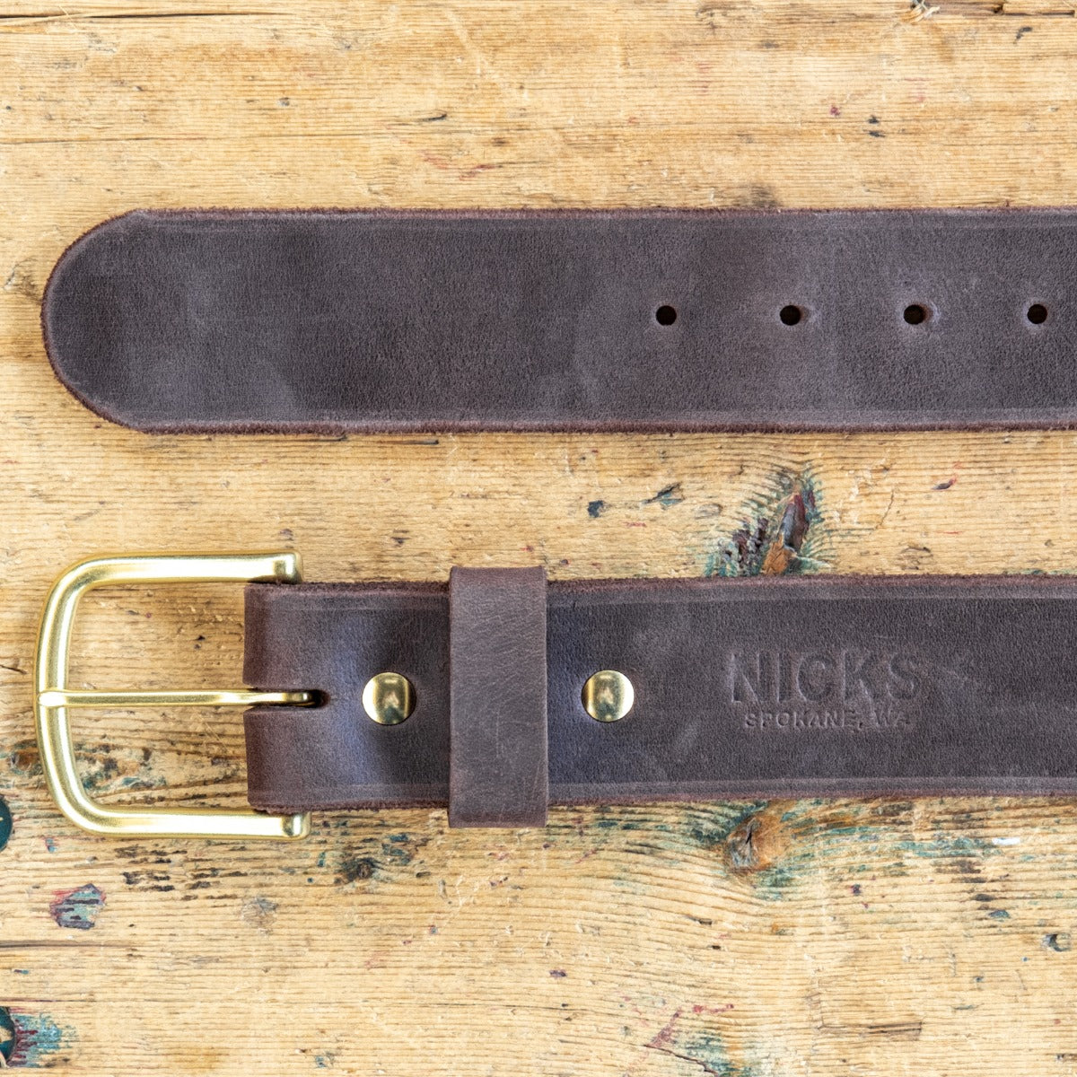 Quick Ship Classic Work Belt - 64 Mahogany