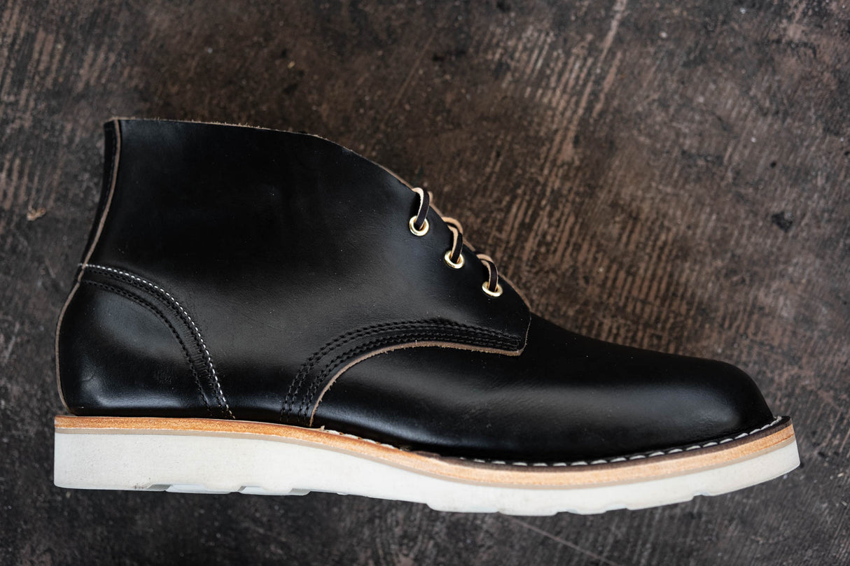 black low top chukka boot