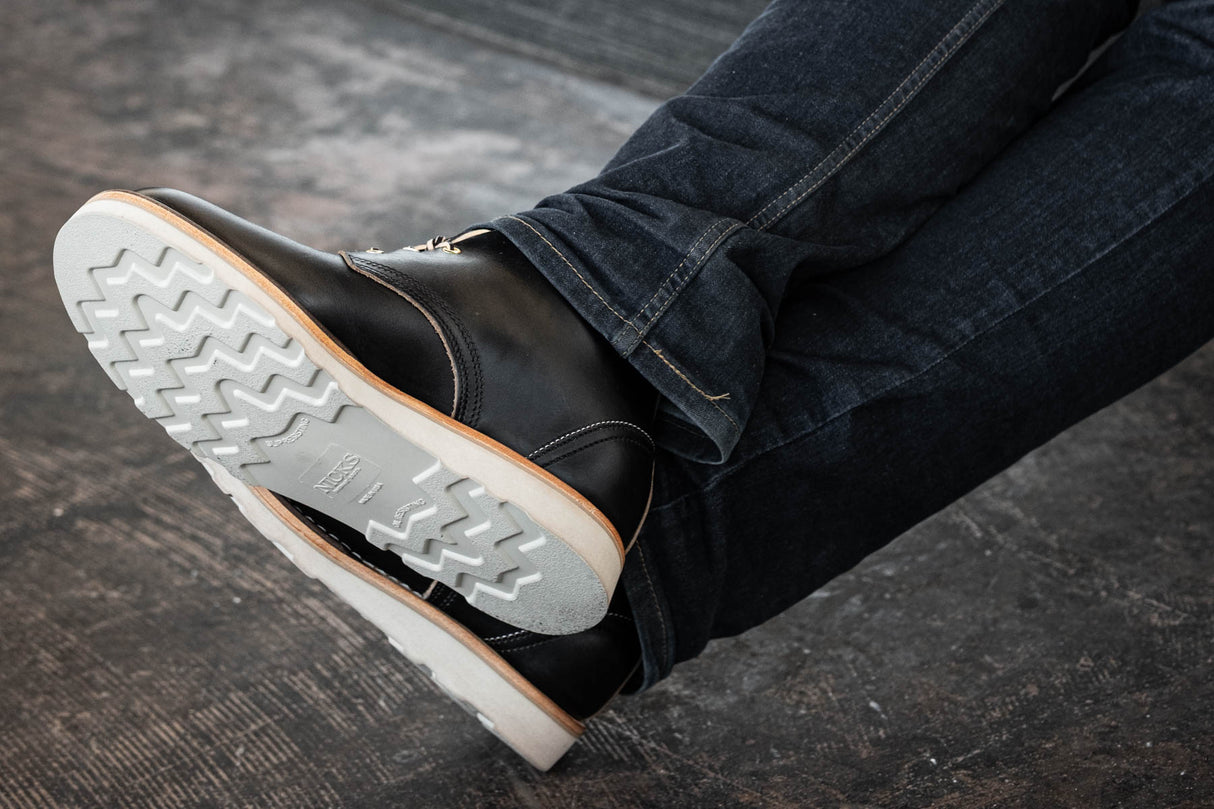 black low top chukka boot