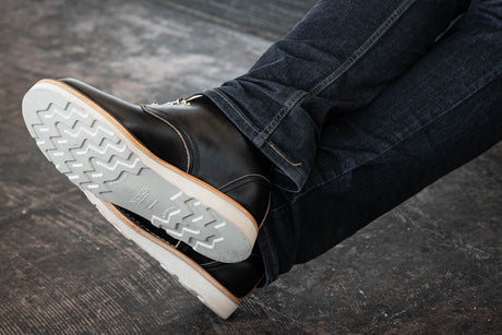 black low top chukka boot