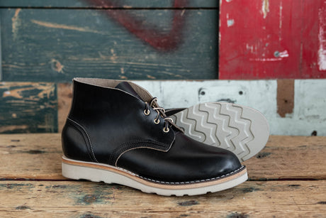 black low top chukka boot
