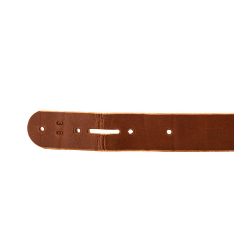 medium brown veg tan work belt with minor creasing