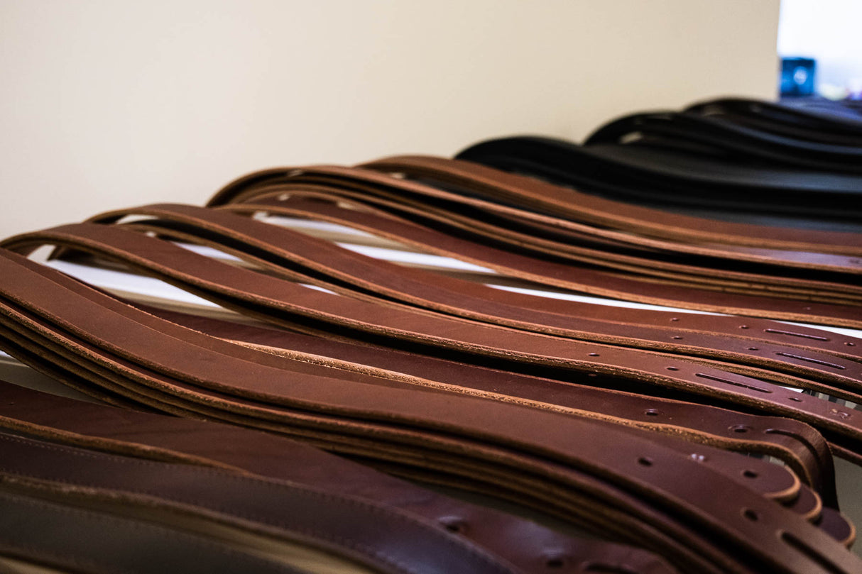 98 free range work belts on table