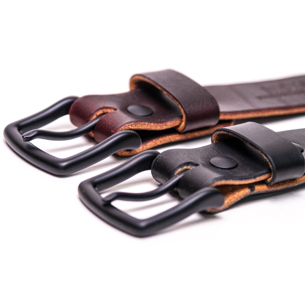 Casual Belt - Black Burgundy Double Stuffed 10oz / Limited Run