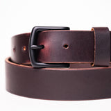 Casual Belt - Black Burgundy Double Stuffed 10oz / Limited Run