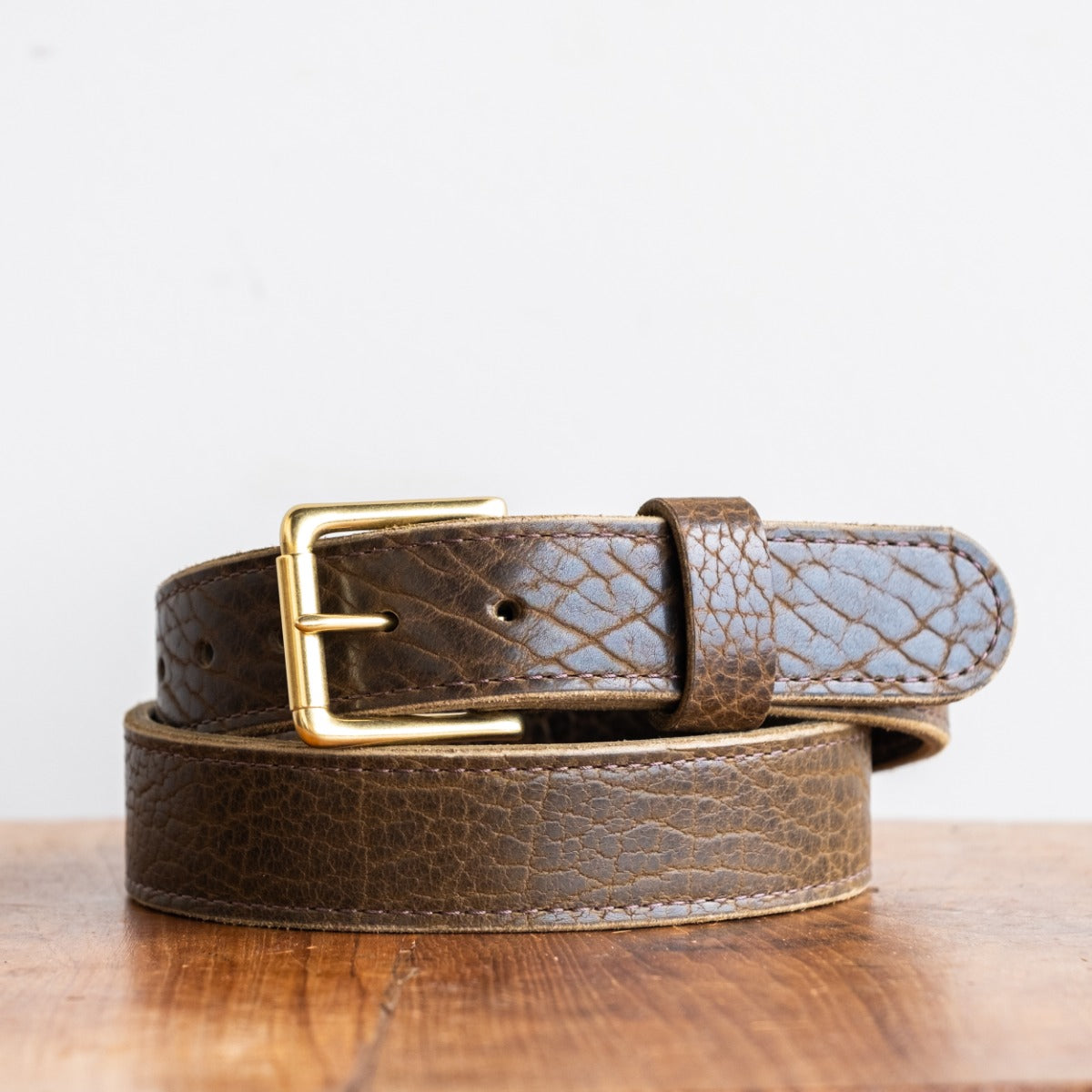 American Bison Heritage Belt - Olive