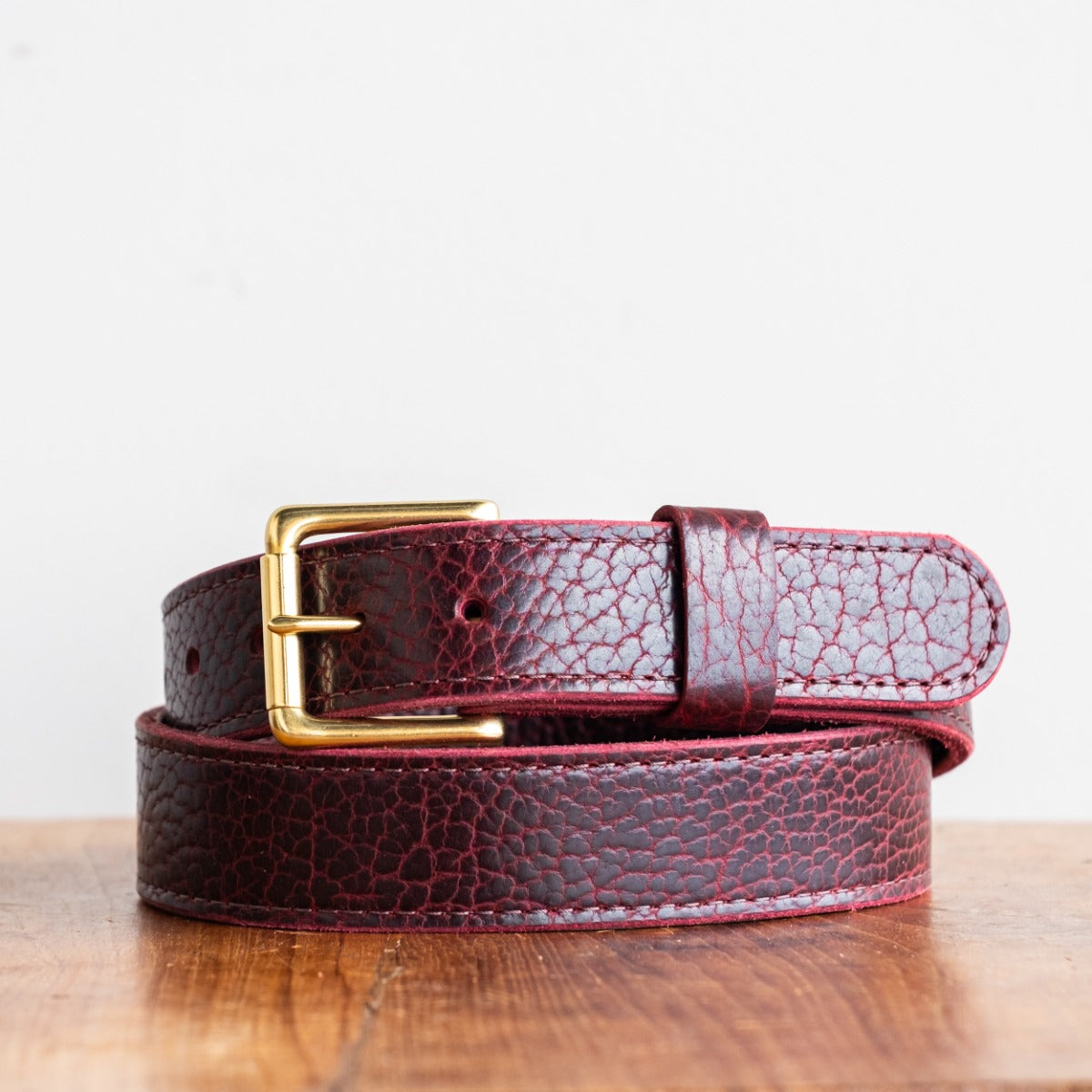 American Bison Heritage Belt - Oxblood