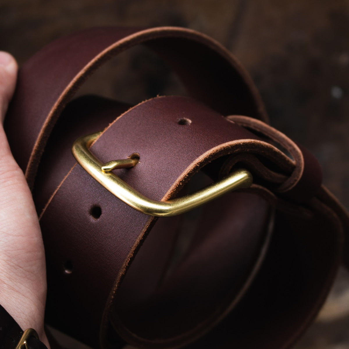 Work Belt - Chocolate - 1 3/4" WIDE - 12-14oz