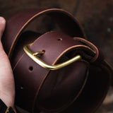 Work Belt - Chocolate - 1 3/4" WIDE - 12-14oz