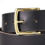 Heavy Duty Leather Work Belt - Black Wickett & Craig Double Stuffed
