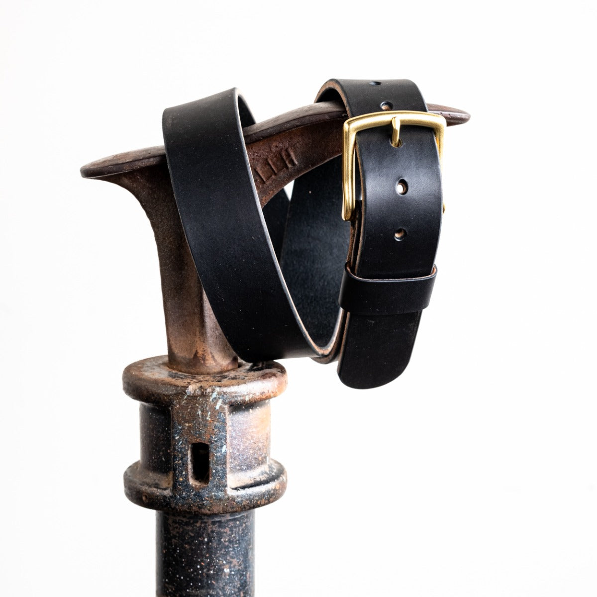 Heavy Duty Leather Work Belt - Black Wickett & Craig Double Stuffed