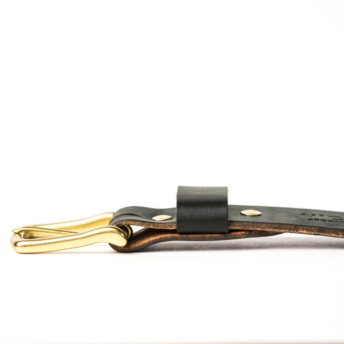 Heavy Duty Leather Work Belt - Olive Wickett & Craig Double Stuffed