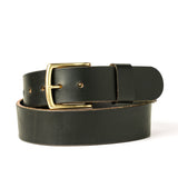 Heavy Duty Leather Work Belt - Olive Wickett & Craig Double Stuffed