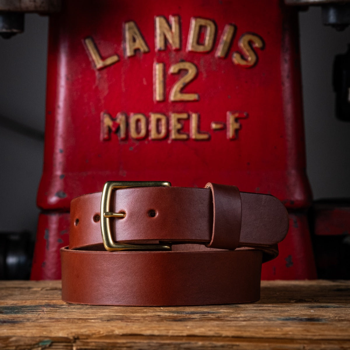 Quick Ship Heavy Duty Leather Work Belt - Medium Brown Wickett & Craig English Bridle