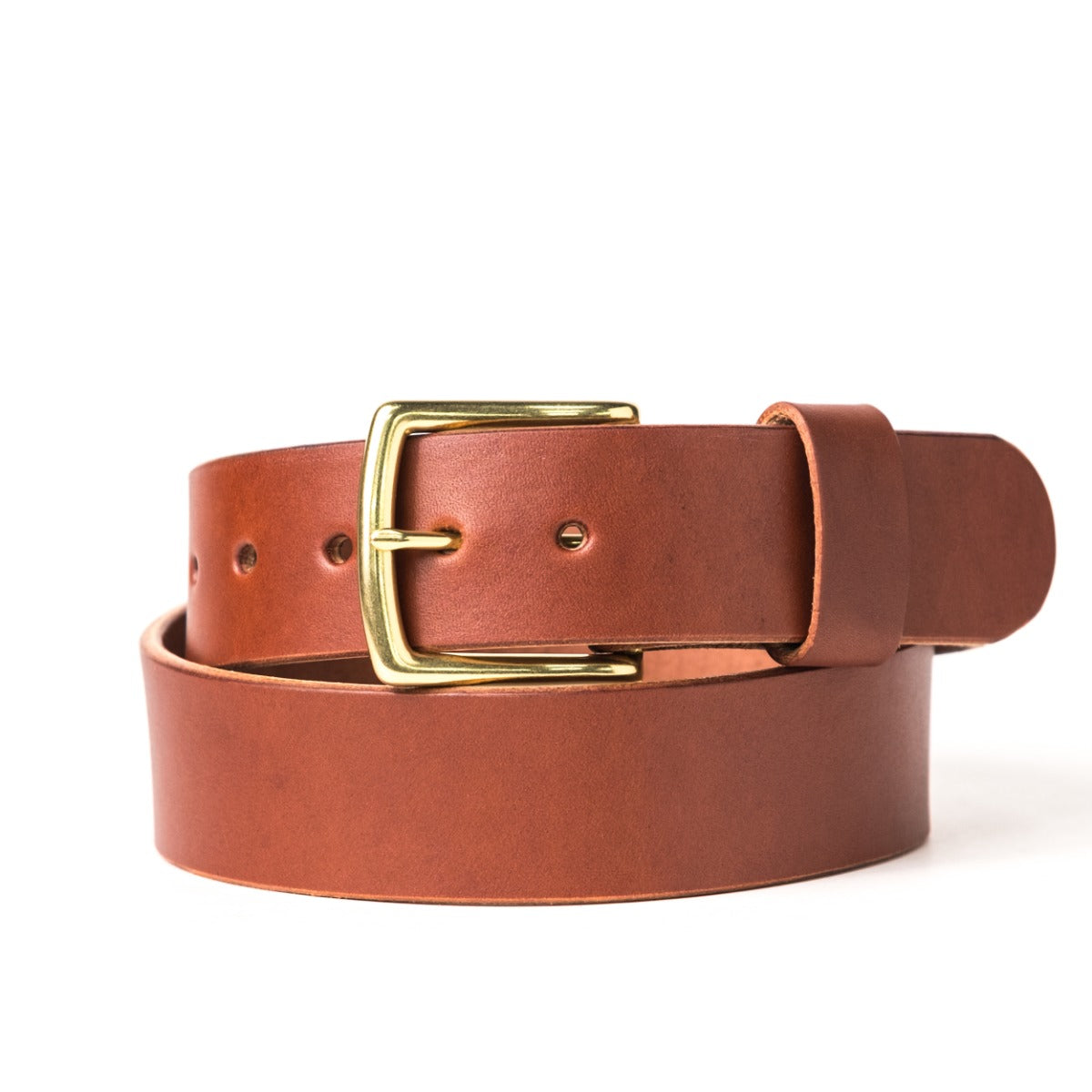 Quick Ship Heavy Duty Leather Work Belt - Medium Brown Wickett & Craig English Bridle