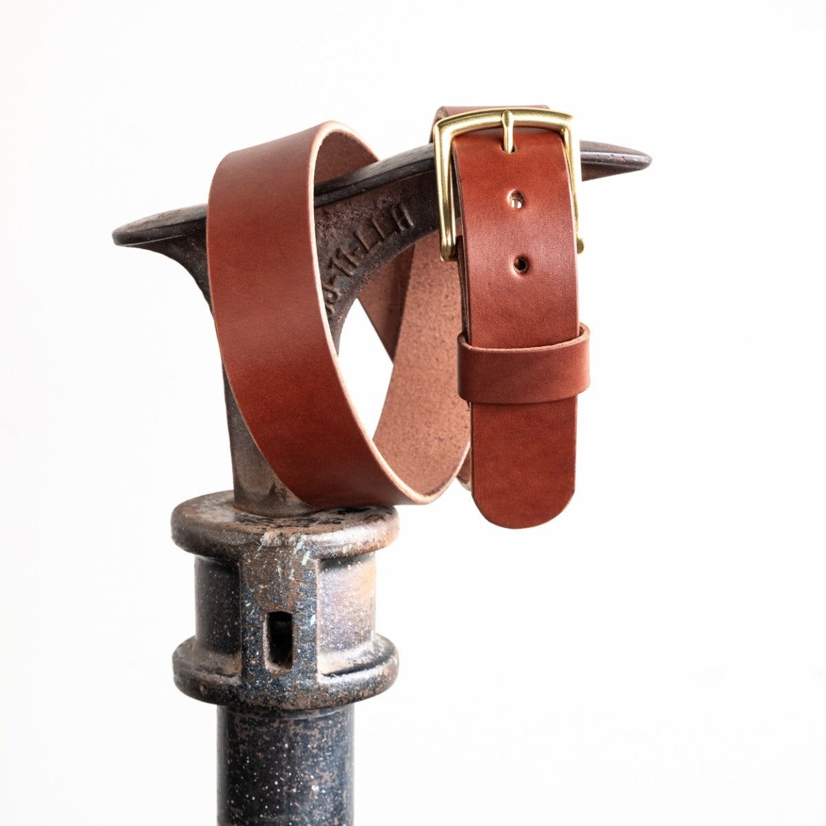 Quick Ship Heavy Duty Leather Work Belt - Medium Brown Wickett & Craig English Bridle
