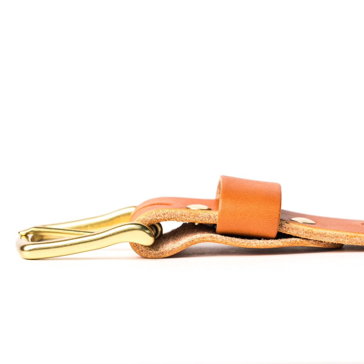 Heavy Duty Leather Work Belt - Tan Wickett & Craig English Bridle