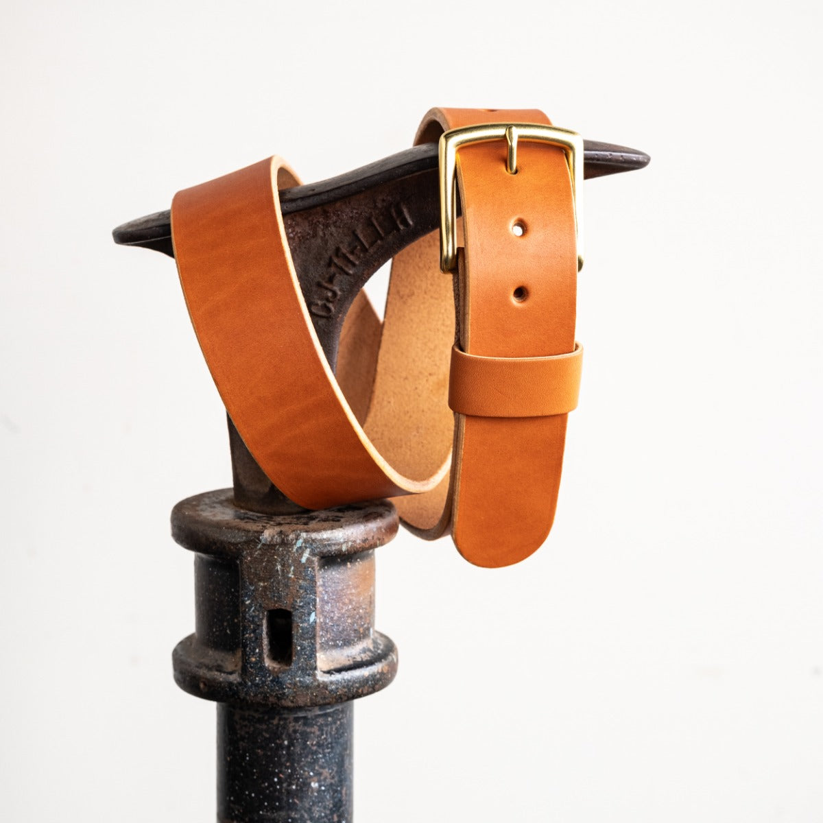 Heavy Duty Leather Work Belt - Tan Wickett & Craig English Bridle