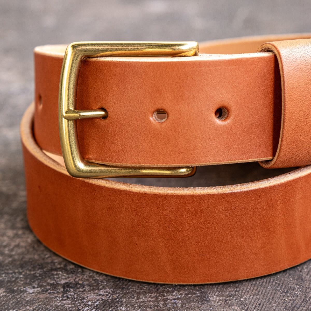 Heavy Duty Leather Work Belt - Tan Wickett & Craig English Bridle