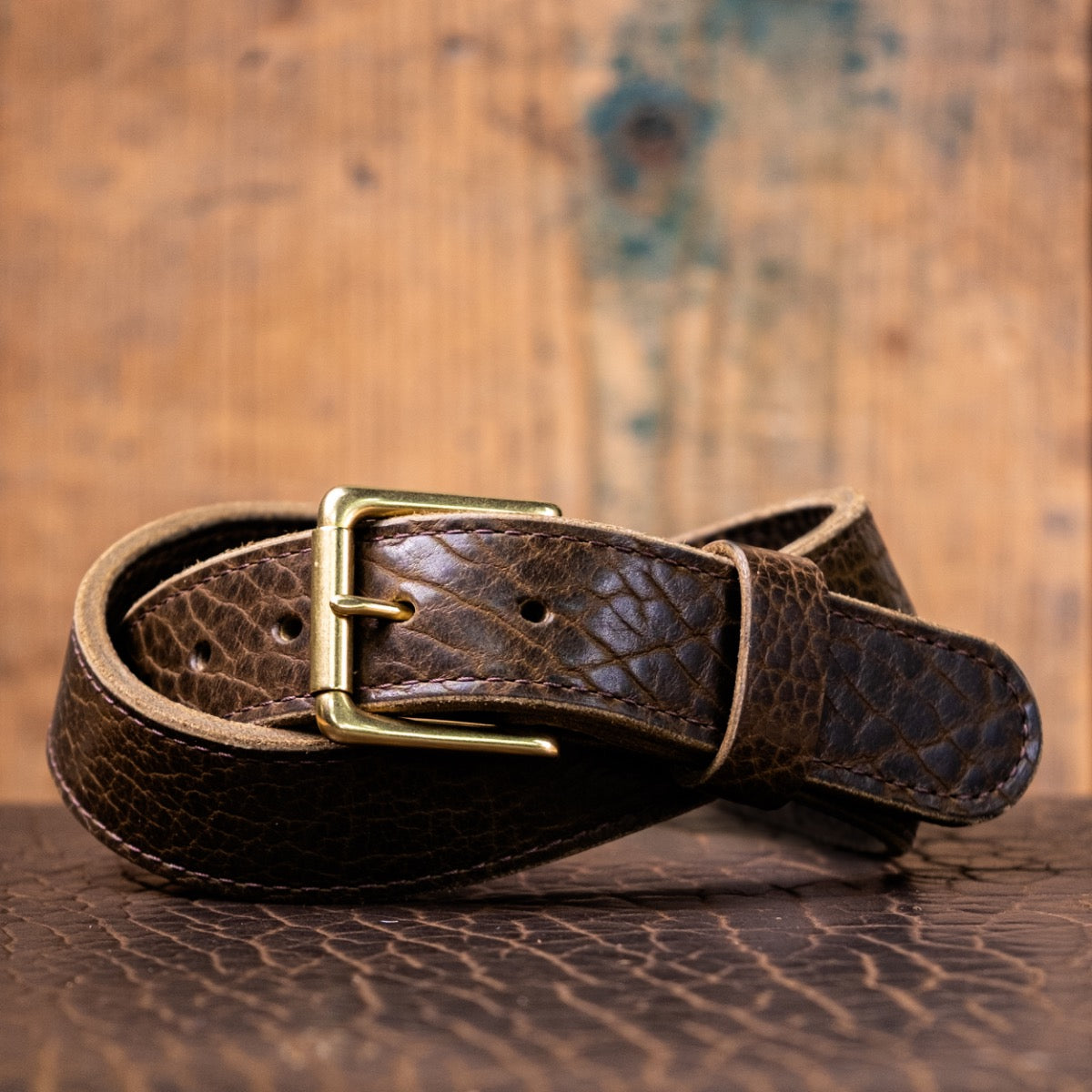 American Bison Heritage Belt - Olive