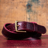 American Bison Heritage Belt - Oxblood