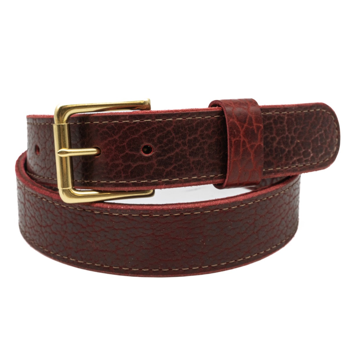 In-Stock Belt / Size 42 / 1.5" / American Bison Heritage Belt - Oxblood