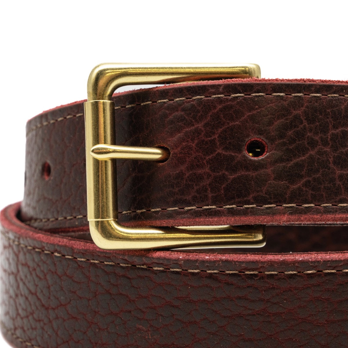 In-Stock Belt / Size 42 / 1.5" / American Bison Heritage Belt - Oxblood