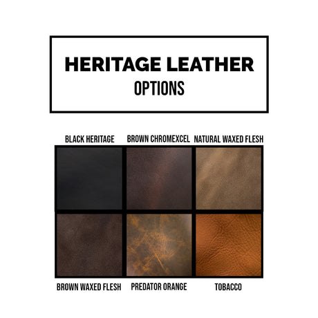 Heritage leather swatches