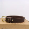 New condition work belt walnut leather 
