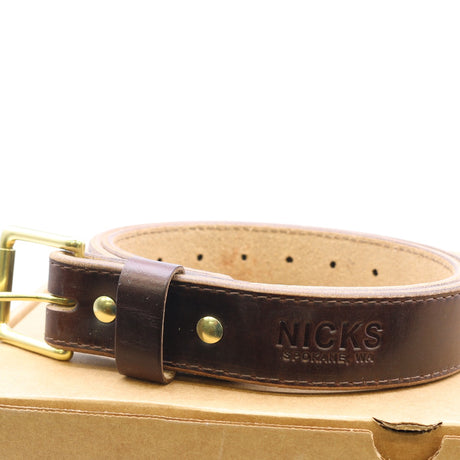 New condition single stitched belt 36" brass hardware 