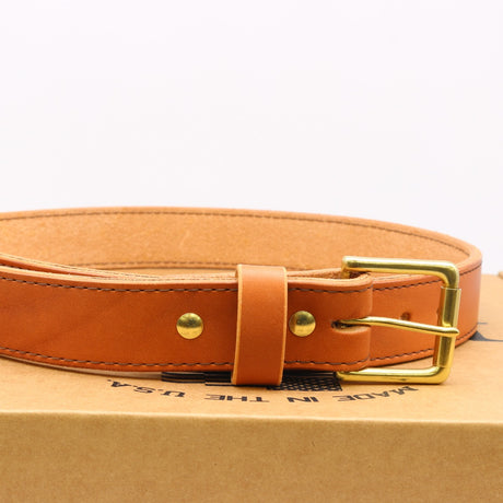New condition Singe stitched belt brass hardware