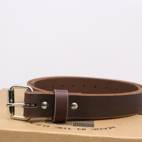 New condition walnut belt 