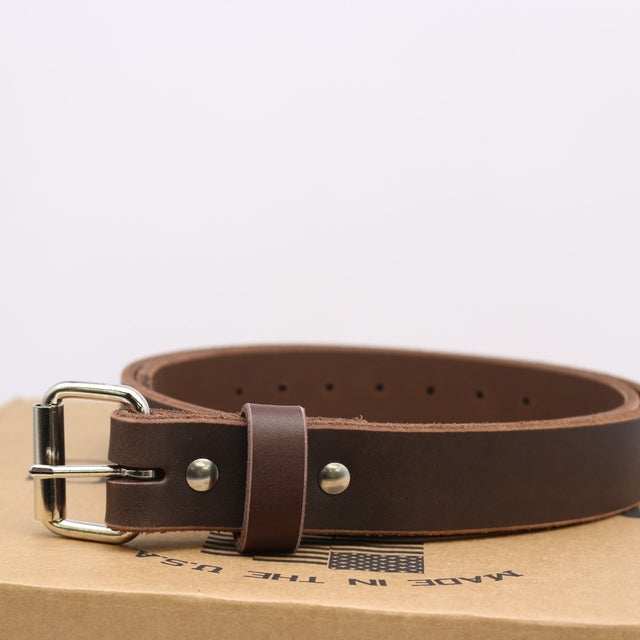 New condition walnut belt 